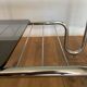 Design coffee table in chrome and smoked glass 60s-70s