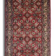 Vintage Hussein Abad Rust Runner, Hand-Knotted Wool Rug 92 x 290 cm