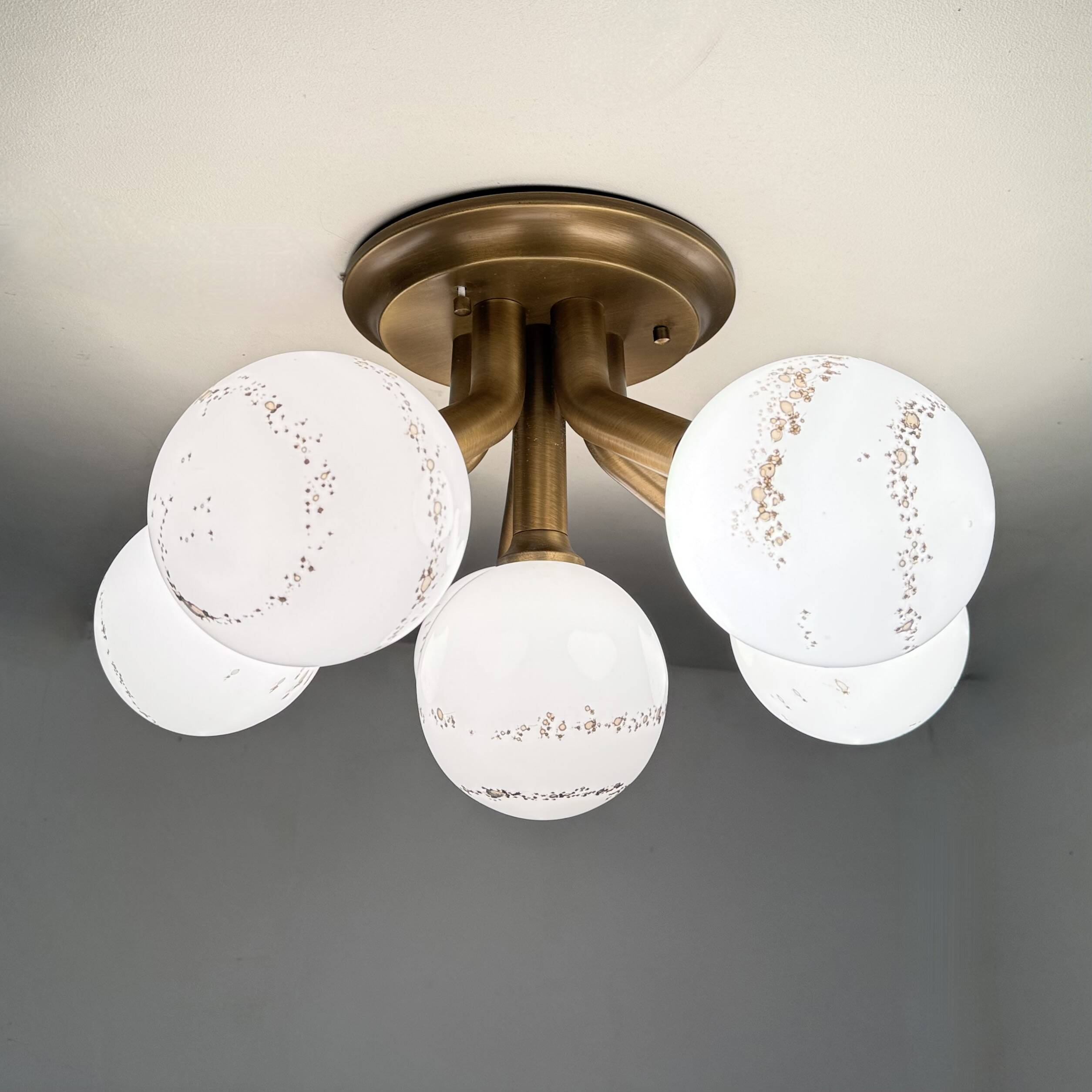 Hillebrand Sputnik Ceiling lamp flush mount , 1970s