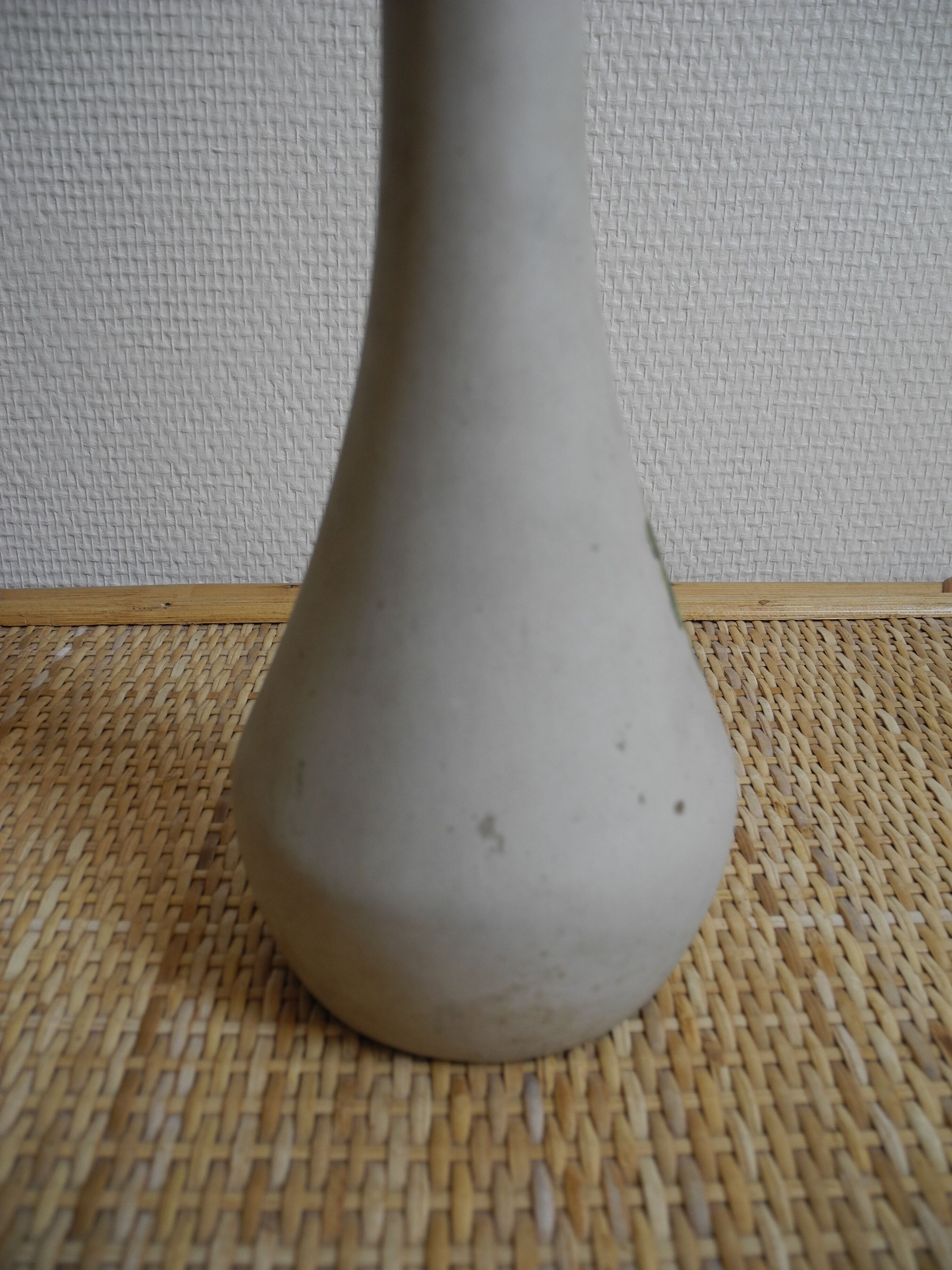 ceramic vase painting signed Chris