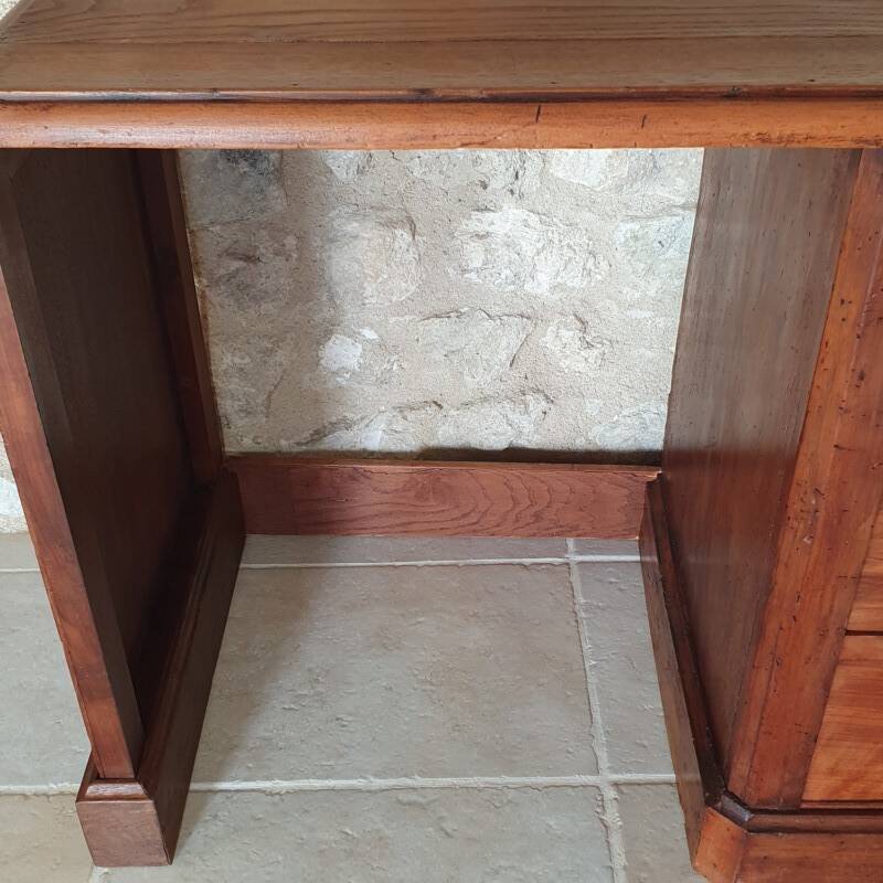 Bureau en chêne et noyer