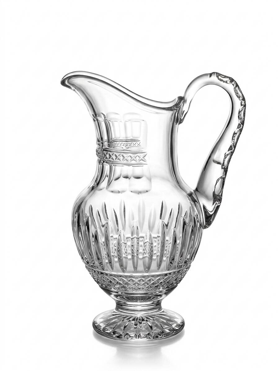 Cut crystal water jug from Saint-Louis
