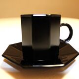 Arcoroc black "Octime" coffee service
