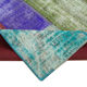 Hand-knotted anatolian contemporary 190 cm x 290 cm multicolor patchwork carpet