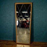 Tall/long vintage mirror with a 'tile' effect