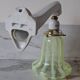 Porcelain and glass wall lamp