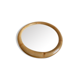 Large round rattan mirror 44cm