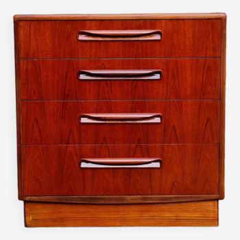 G Plan Chest Of Drawers Fresco Range Four Drawers In Teak Mid Century Furniture By V B Wilkins