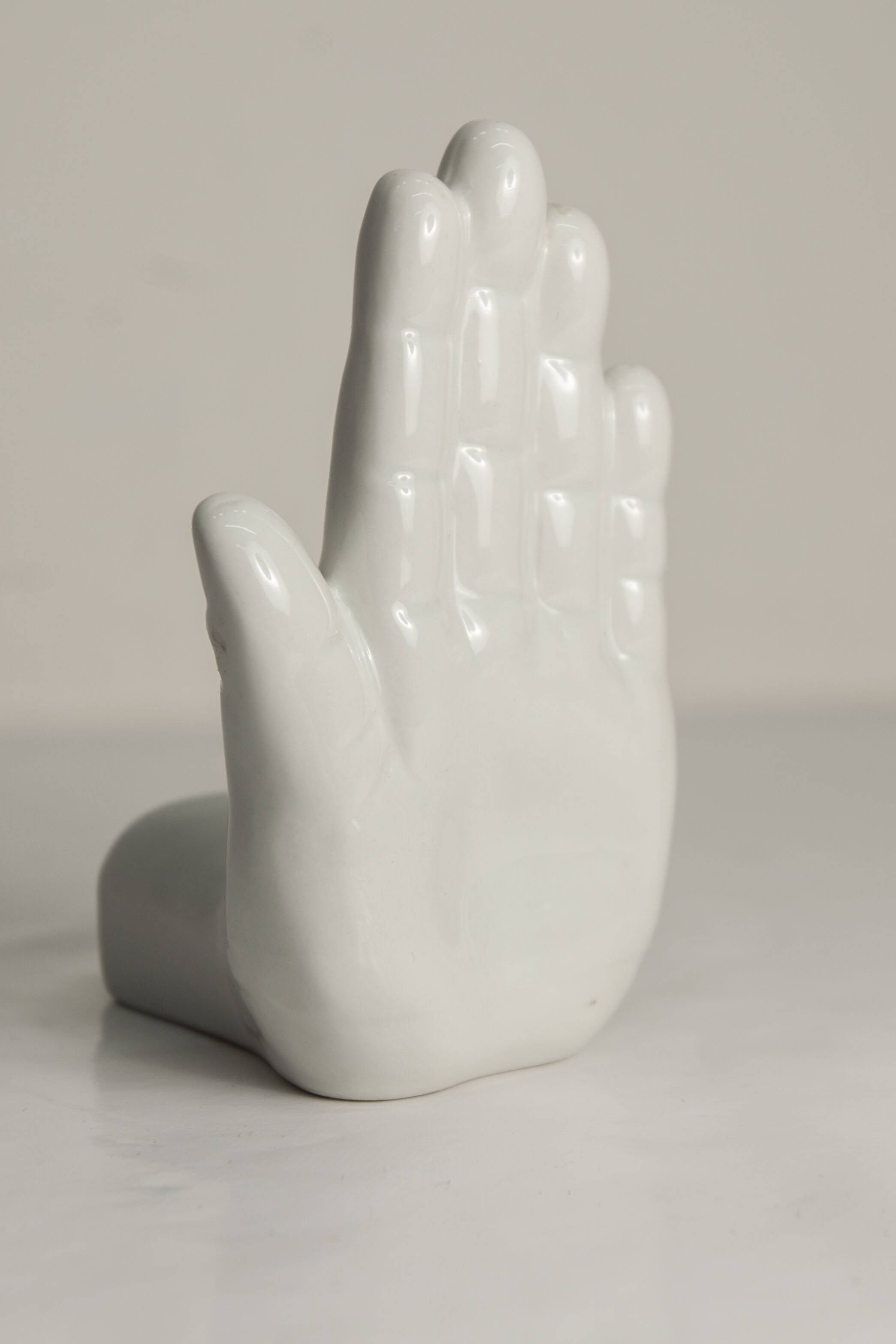 Bookend or ceramic decoration left hand 1980
