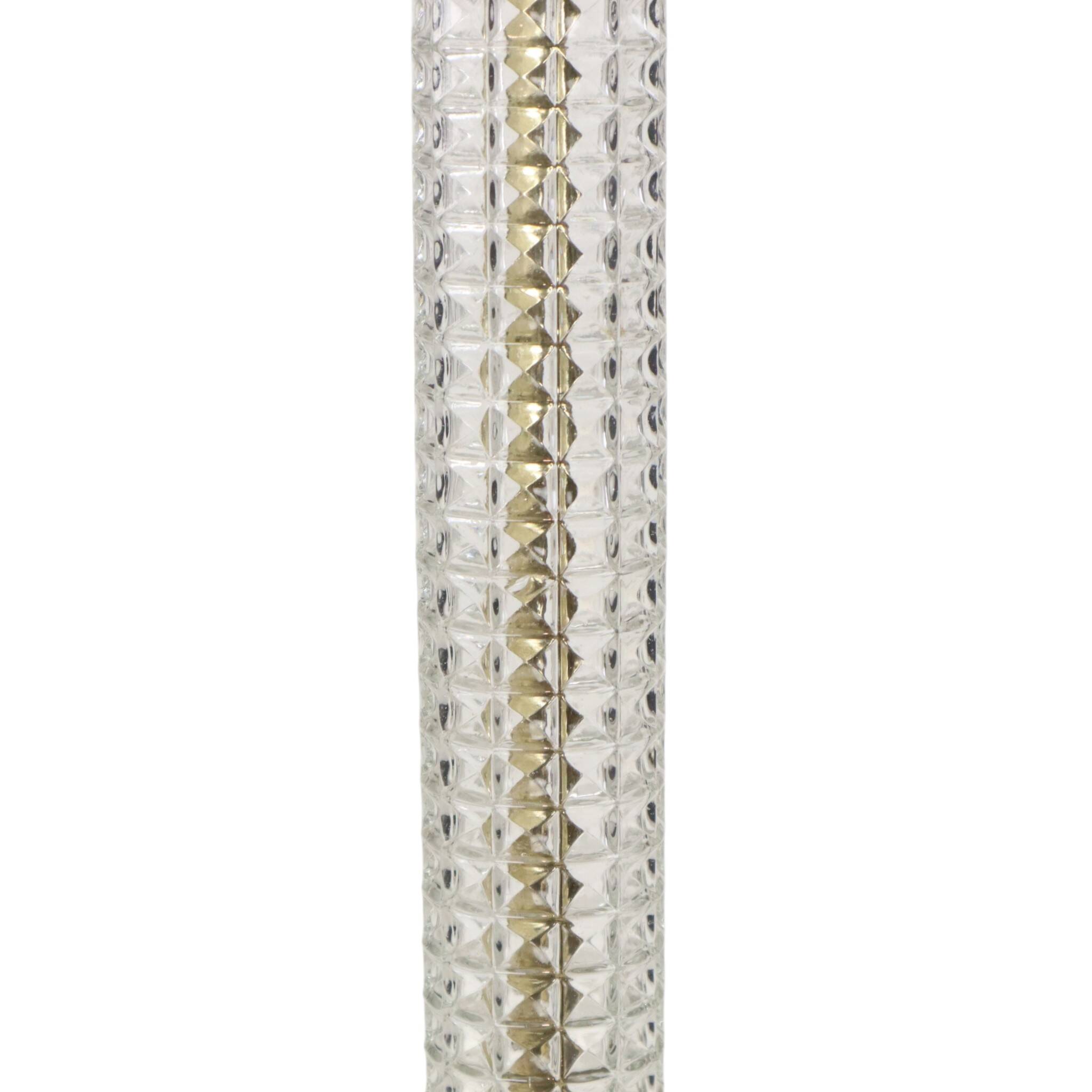 Vintage Classic Glass Table Lamp – Massive – 1980s