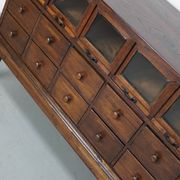Antique German Oak Haberdashery Shop Cabinet, 1920/30s