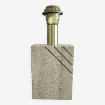 Cerri Nestore lamp in travertine 1970