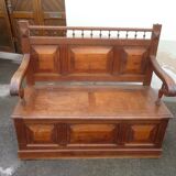 Banc coffre en chêne