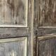The antique patinated wardrobe