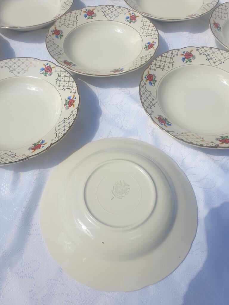 Set 12 hollow plates Villeroy & Boch 1950