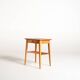 Scandinavian Birch Bedside Table, 1950s