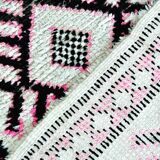 Small vintage Beni Ouarain rug