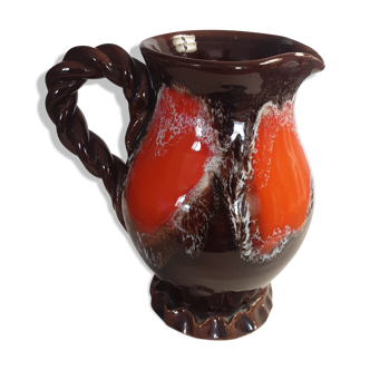 vintage Vallauris earthenware jug