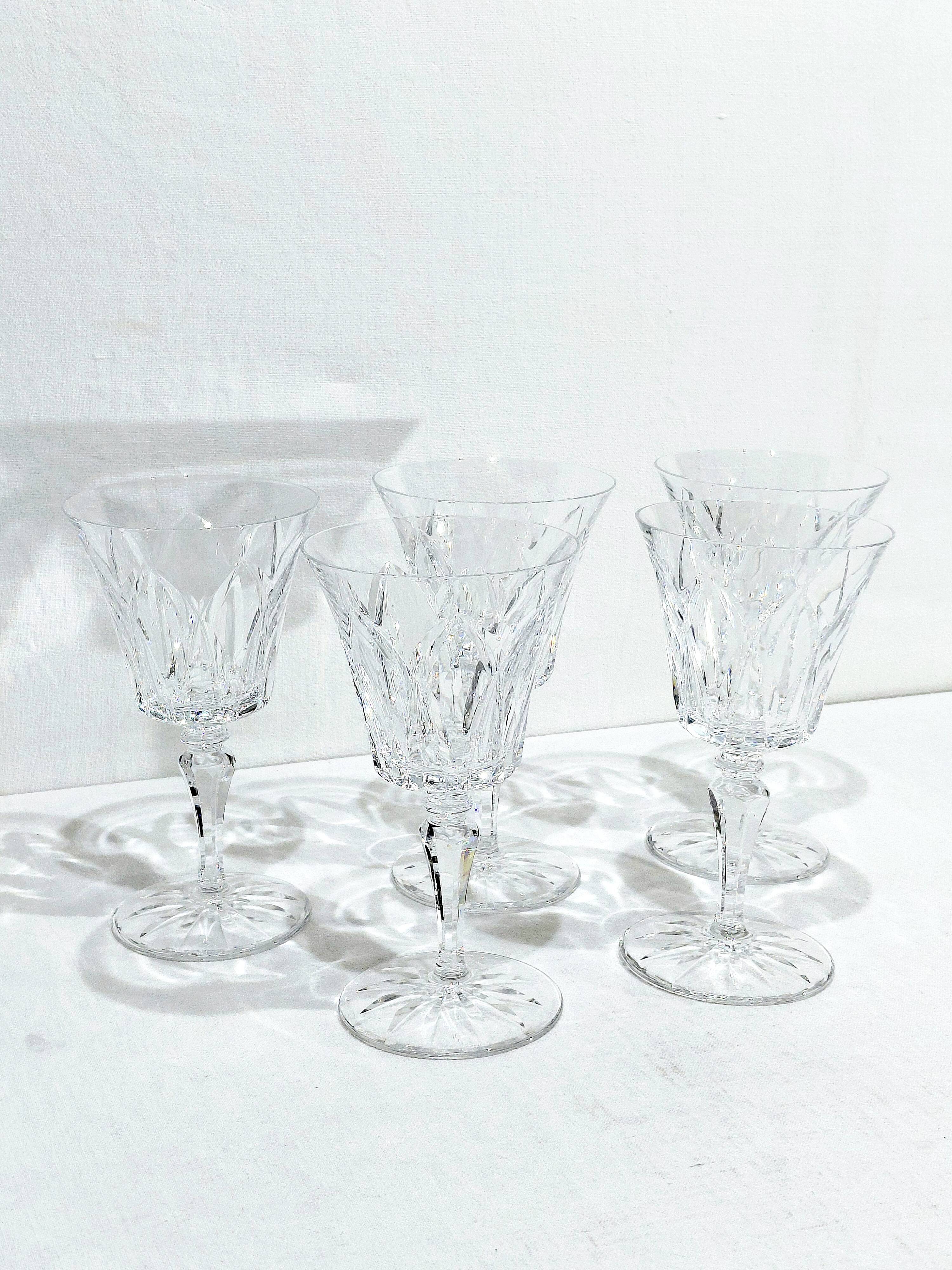 5 WATER GLASSES ST LOUIS CAMARGUE MODEL