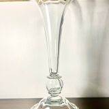 Giant crystal vase legras et cie