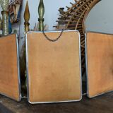 Vintage triptych barber mirror 24x59cm
