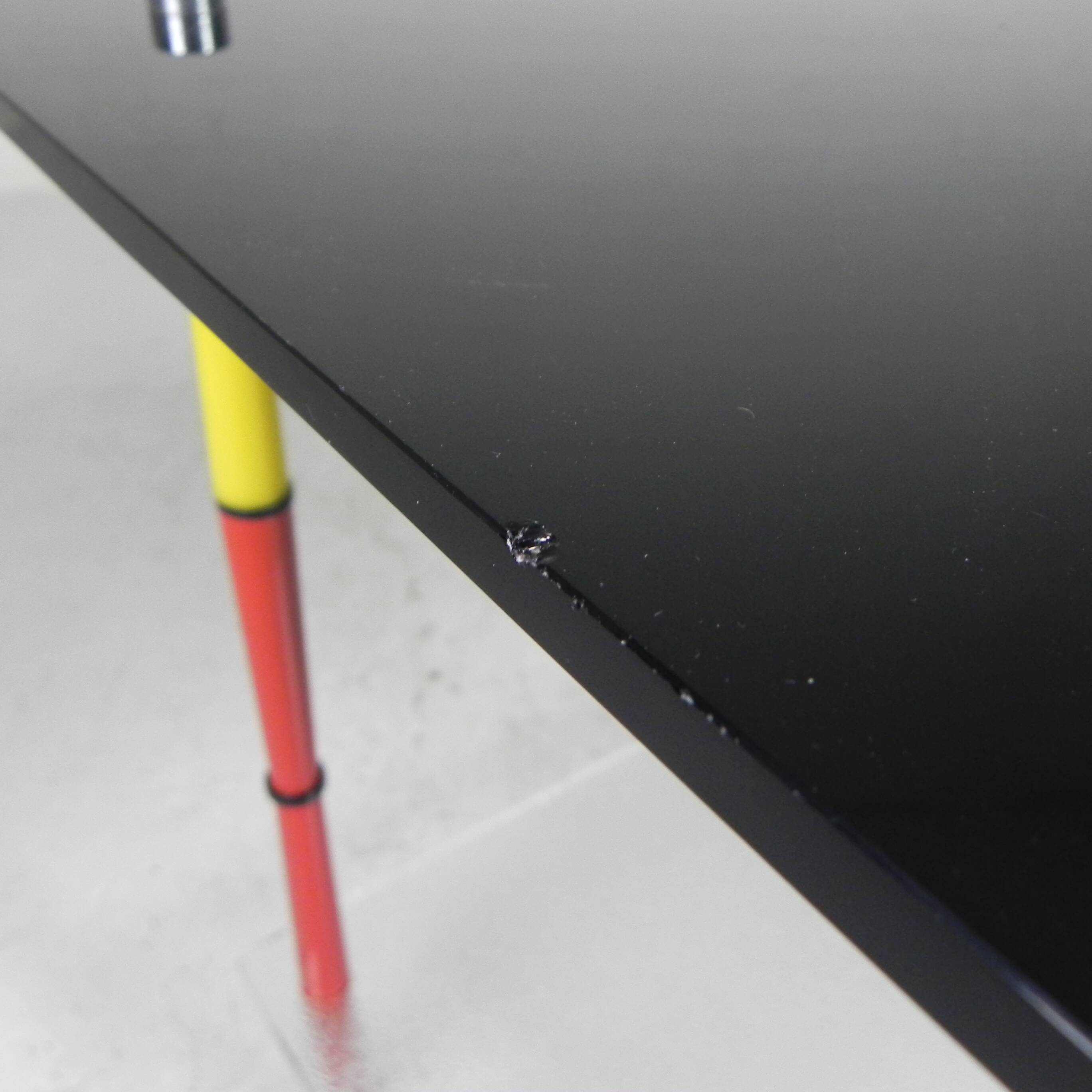 Arlecchino table with 2 glass plates, 1950s