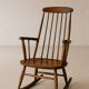 Fauteuil à bascule / Rocking Chair vintage en hêtre 1960 par Stol Kamnik