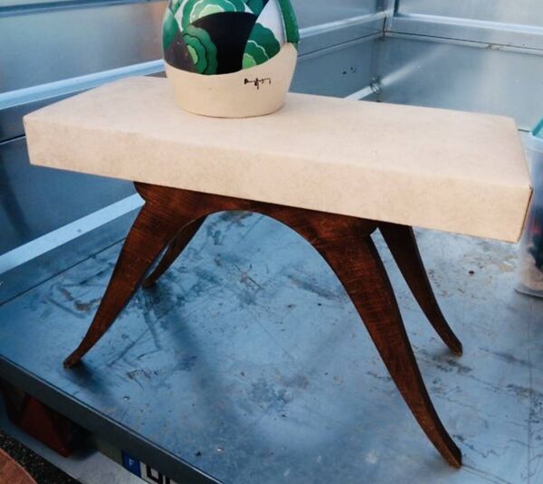 Tabouret ou bout de canapé de Jacques Émile Ruhlmann