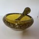 Biot blown glass medicine mortar