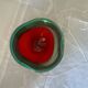 Ashtray glass "Sommerso" Flavio Poli Murano Vintage 1