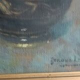 Oil on canvas, still life, signed