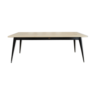 Table de salle à manger mid-century en chêne de Henri Julien 1950s