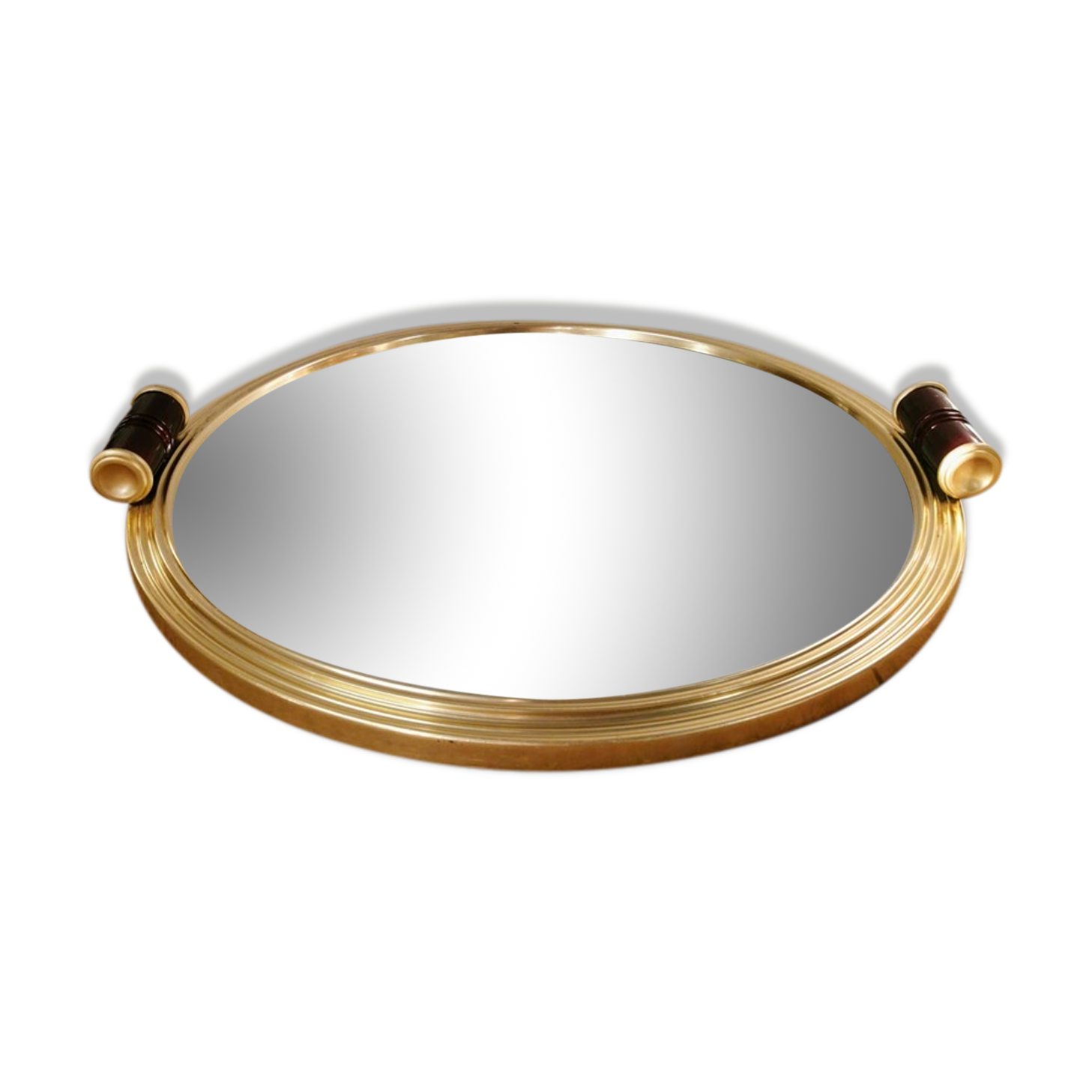 Large art deco mirror tray