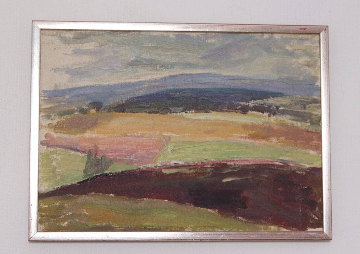 Original Swedish Oil on Canvas – “Dartmoor Heden” – Vintage & Framed