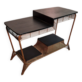 Modernist mid century multi leveled side table, germany 1950s