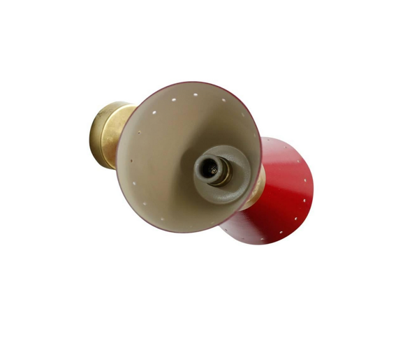 Paire d'appliques dans le style des créations italiennes des années 50