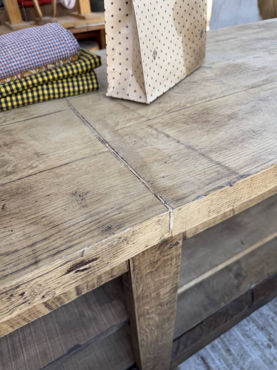 Rustic sideboard XXL 4m solid oak 1950