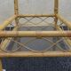 Bamboo service, wheeled cart, rolling bar, bar, vintage dessert