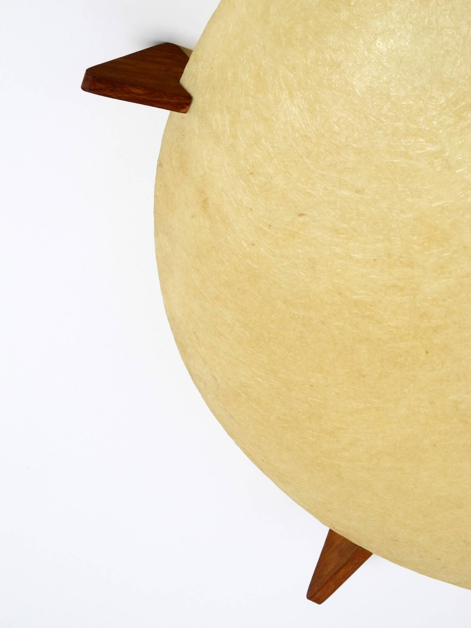 Beautiful original Mid Century Modern fiberglass ceiling or wall lamp