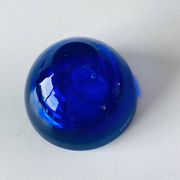 Bougeoir en verre bleu Kosta Boba
