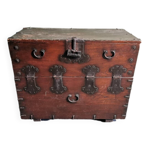 malle de voyage en châtaigner