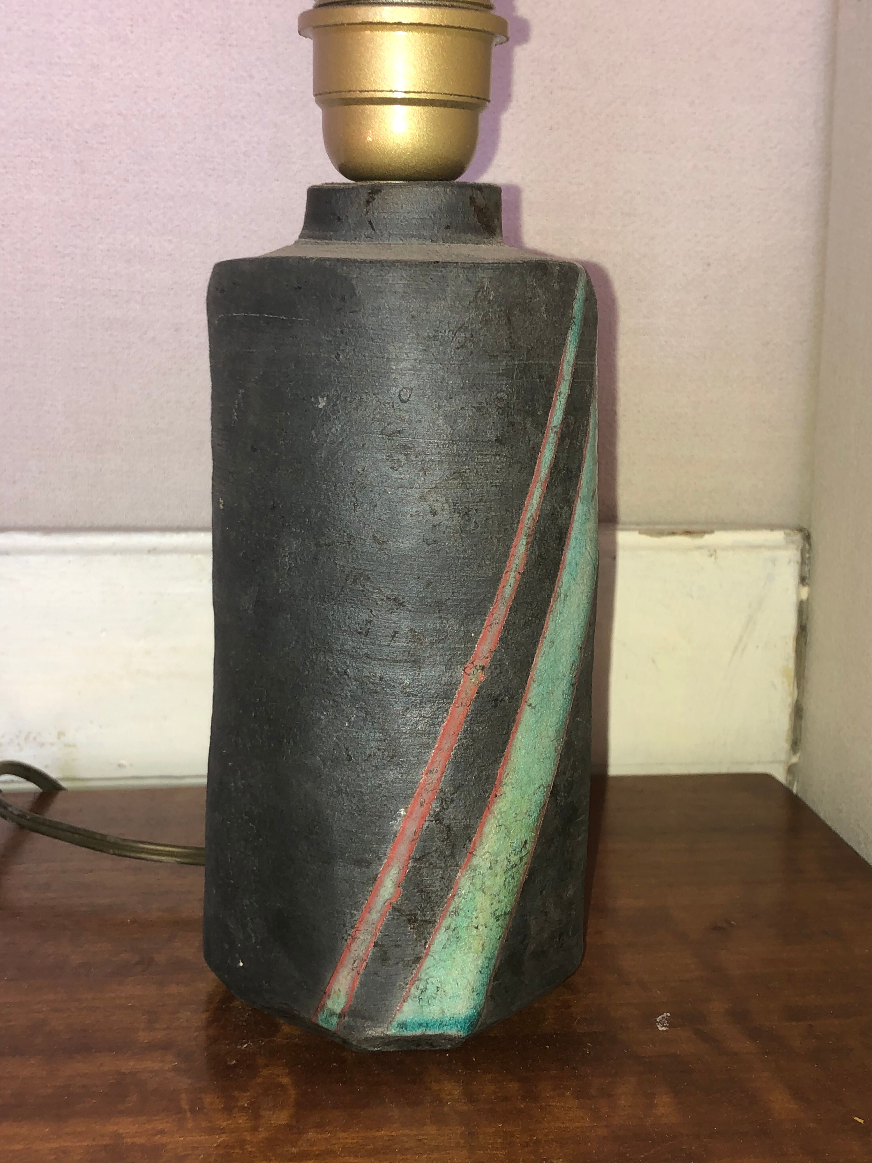 1960 ceramic lamp