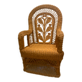 Vintage rattan armchair
