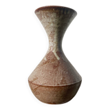 Beige stoneware ceramic vase