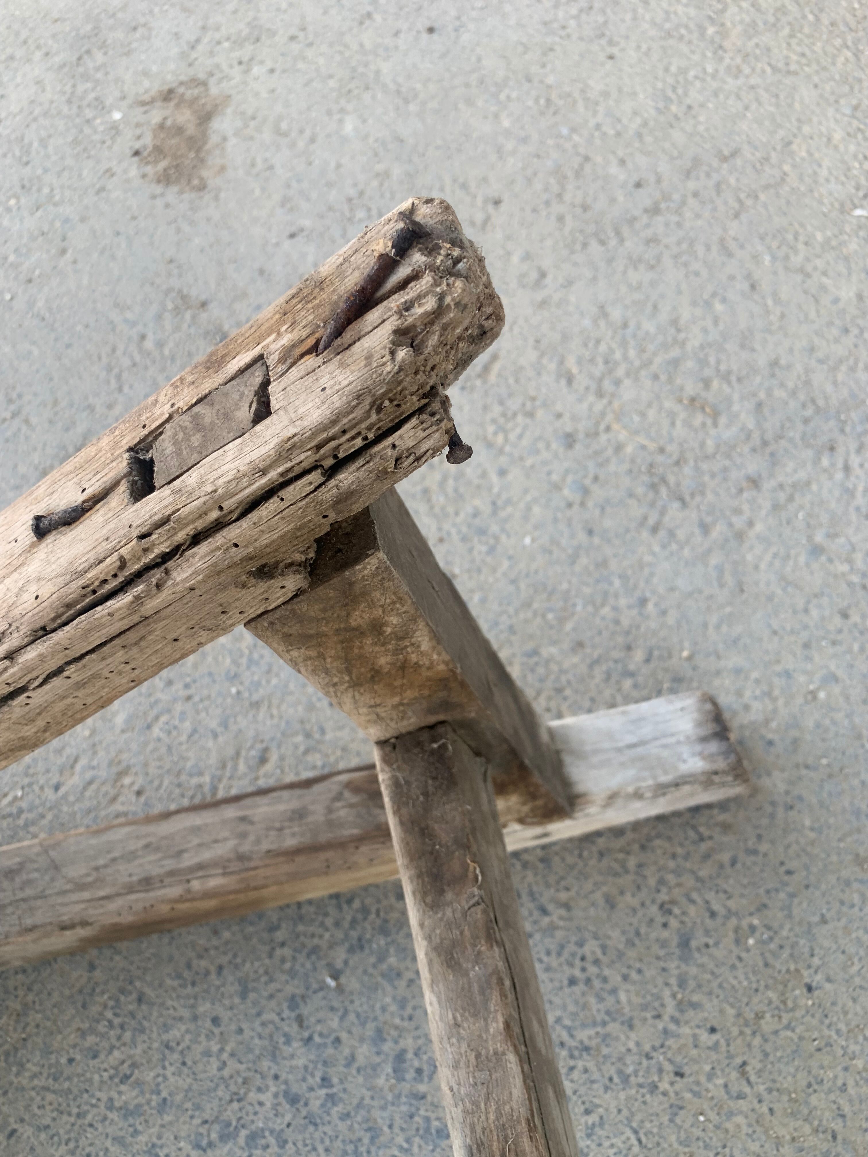 Antique wooden bench
