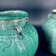 Pair of turquoise glazed stoneware vases, China, late 19th century.