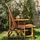 Antique rattan and wicker chaise longue, circa 1930