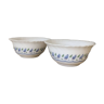 Vintage set of 2 small bowls/cups Arcopal floral pattern