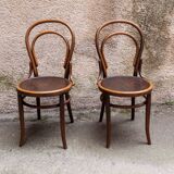 Pair of chairs bistro  Thonet model no. 18