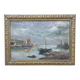 Marine, Oil on canvas signed Victorès